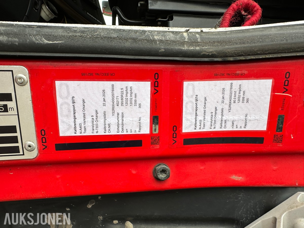 2012 Scania R730 6x4 - tippbil, brøyterigget, retarder