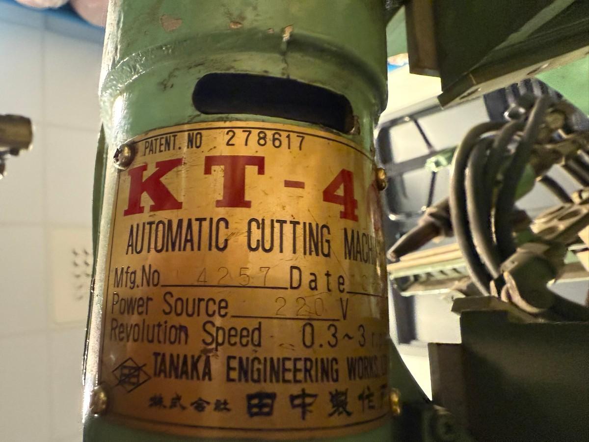 Tanaka KT-4 Automatisk Rørskjæremaskin – Industrikutter fra Japan