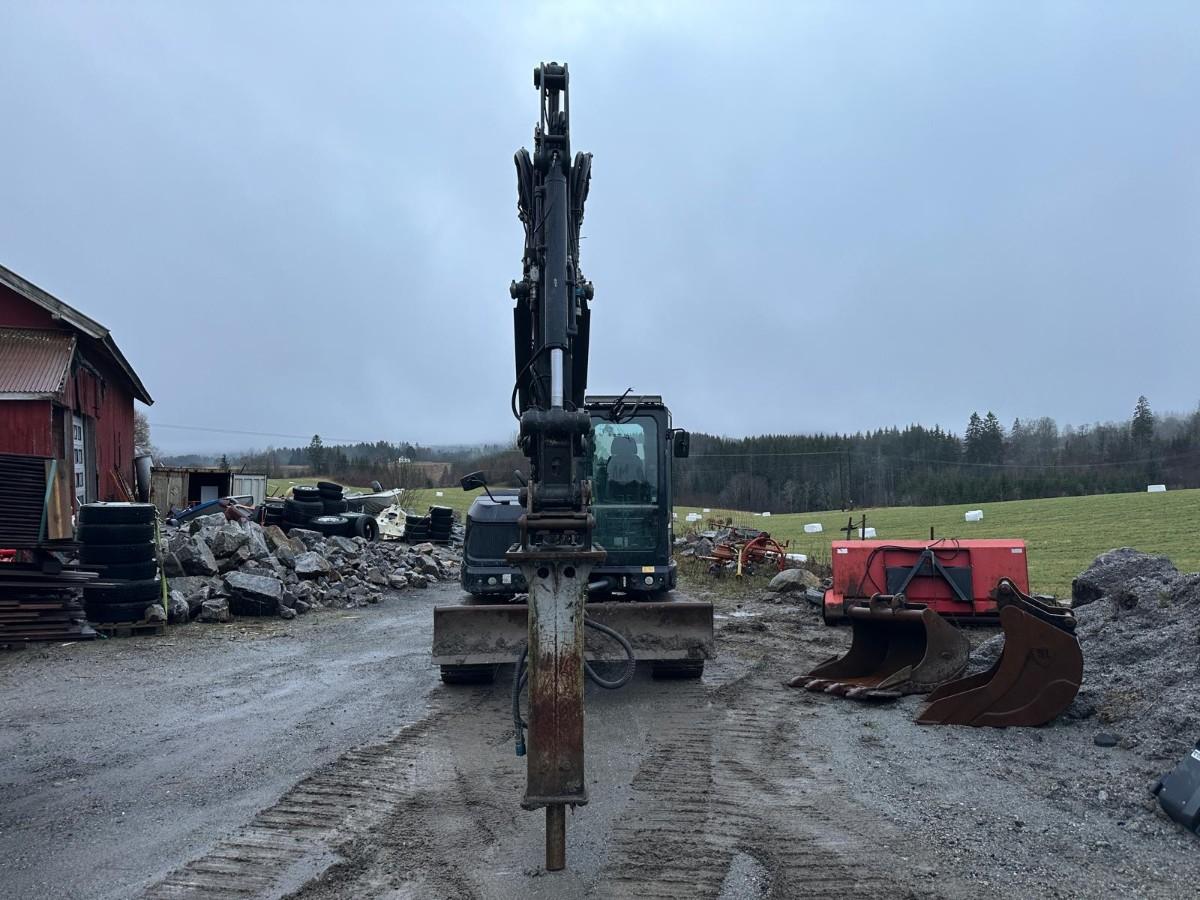2019 Eurocomach 100TR 10-tonns gravemaskin, S50, 2 skuffer, Pigghammer