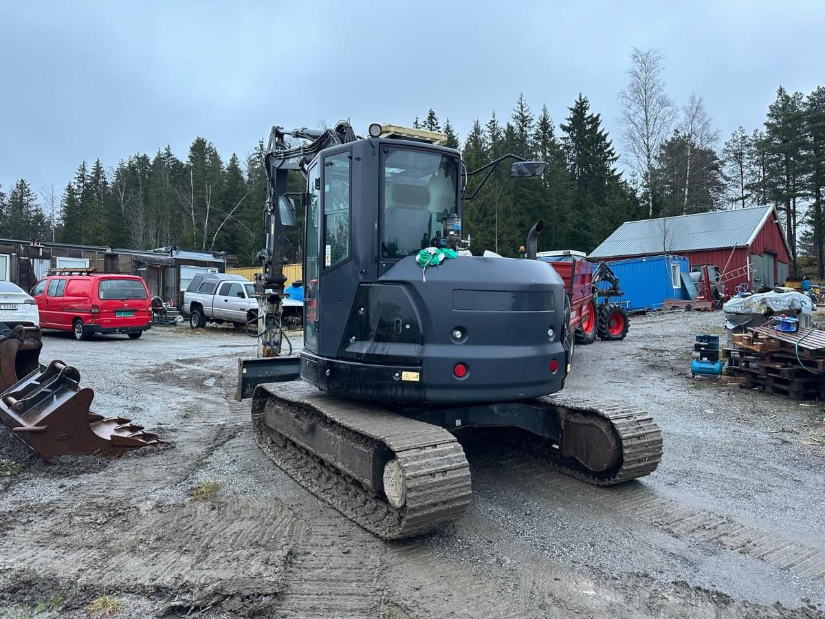 2019 Eurocomach 100TR 10-tonns gravemaskin, S50, 2 skuffer, Pigghammer