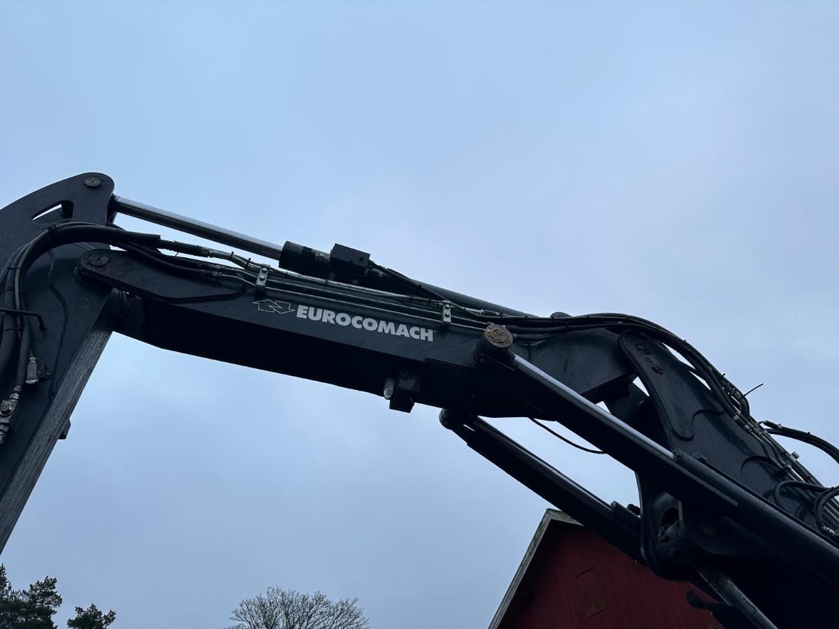 2019 Eurocomach 100TR 10-tonns gravemaskin, S50, 2 skuffer, Pigghammer