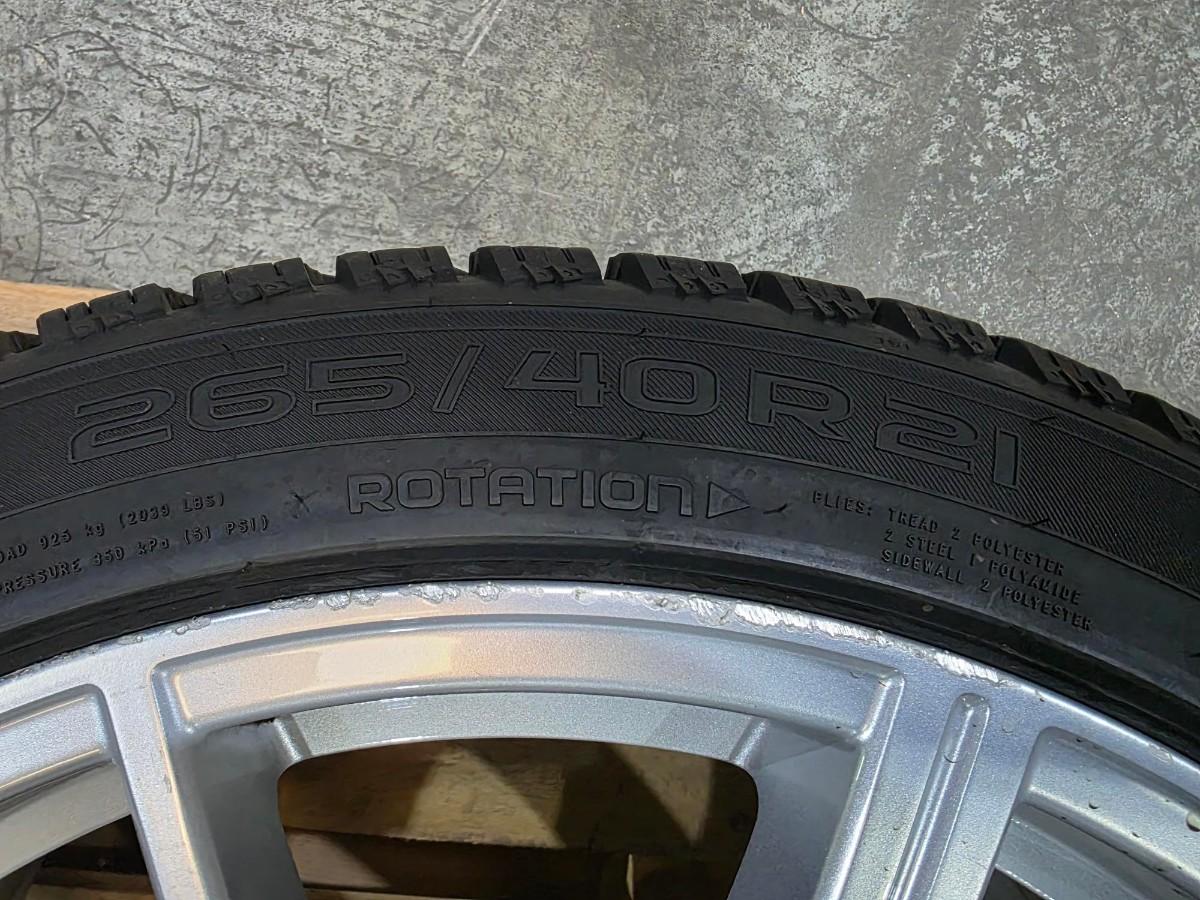 Originale Audi RS6 / RS7 felger med 265/40R21 Nokian piggfri vinterdekk