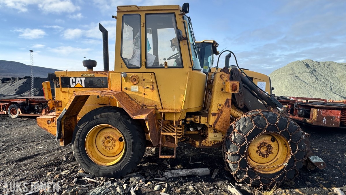1990 Caterpillar IT14B hjullaster – motorhavari – reparasjonsobjekt/delemaskin 