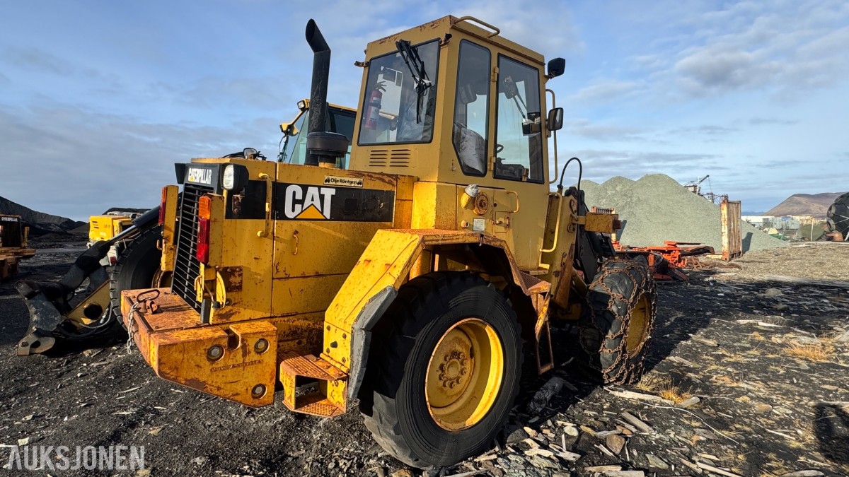 1990 Caterpillar IT14B hjullaster – motorhavari – reparasjonsobjekt/delemaskin 
