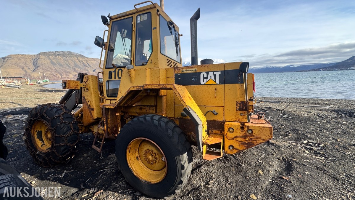 1990 Caterpillar IT14B hjullaster – motorhavari – reparasjonsobjekt/delemaskin 