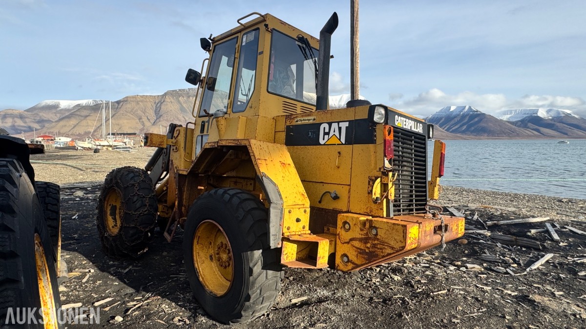 1990 Caterpillar IT14B hjullaster – motorhavari – reparasjonsobjekt/delemaskin 