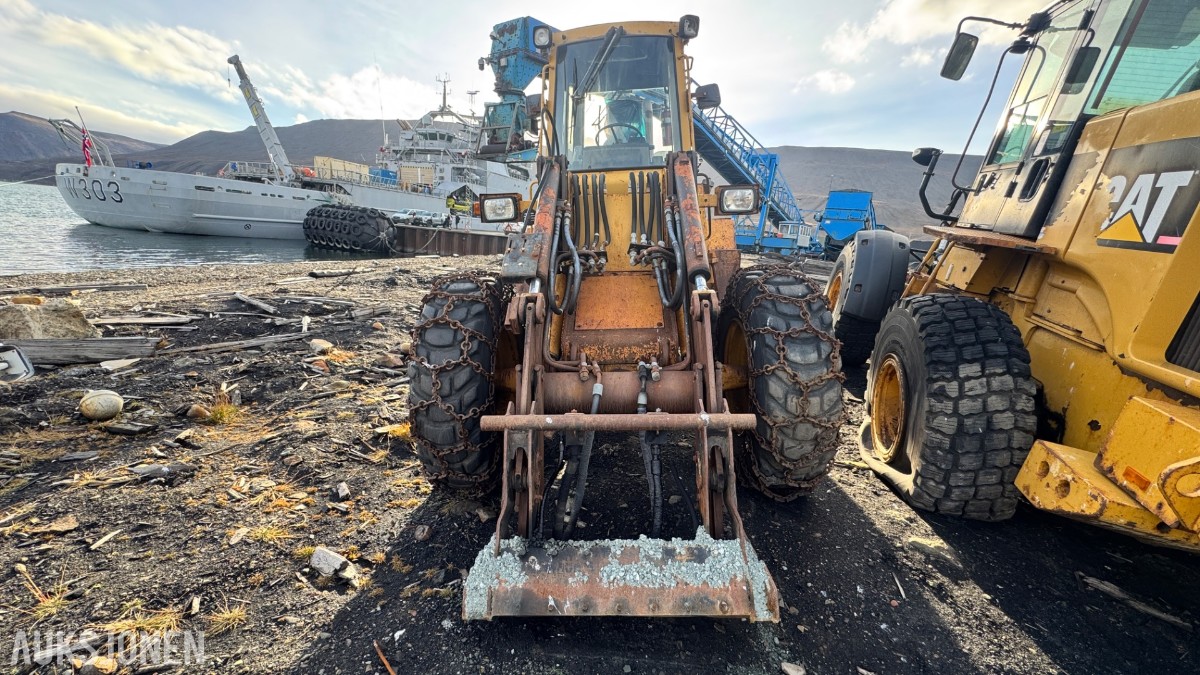 1990 Caterpillar IT14B hjullaster – motorhavari – reparasjonsobjekt/delemaskin 
