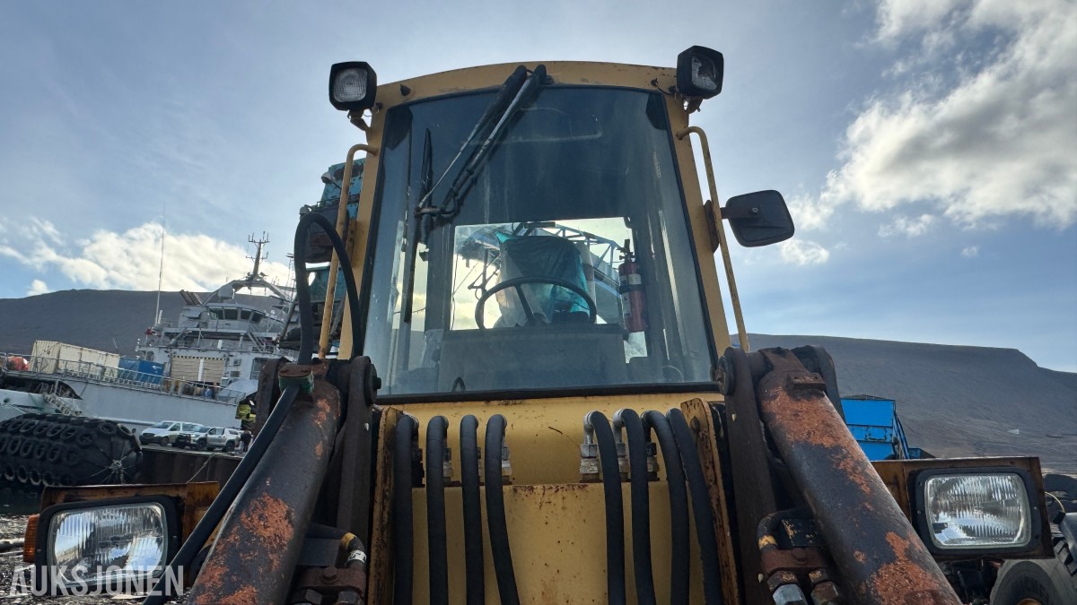 1990 Caterpillar IT14B hjullaster – motorhavari – reparasjonsobjekt/delemaskin 