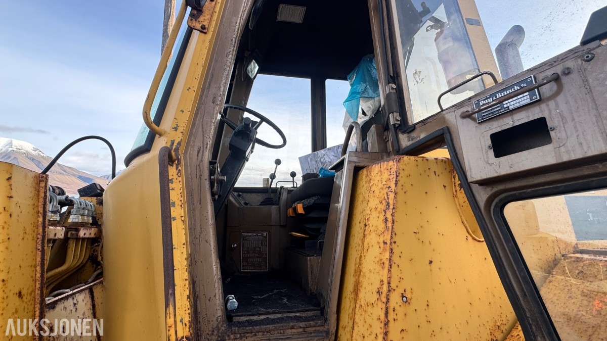 1990 Caterpillar IT14B hjullaster – motorhavari – reparasjonsobjekt/delemaskin 