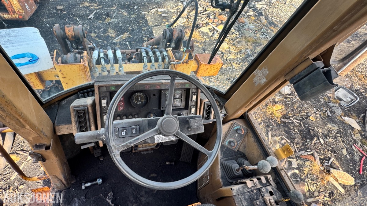 1990 Caterpillar IT14B hjullaster – motorhavari – reparasjonsobjekt/delemaskin 