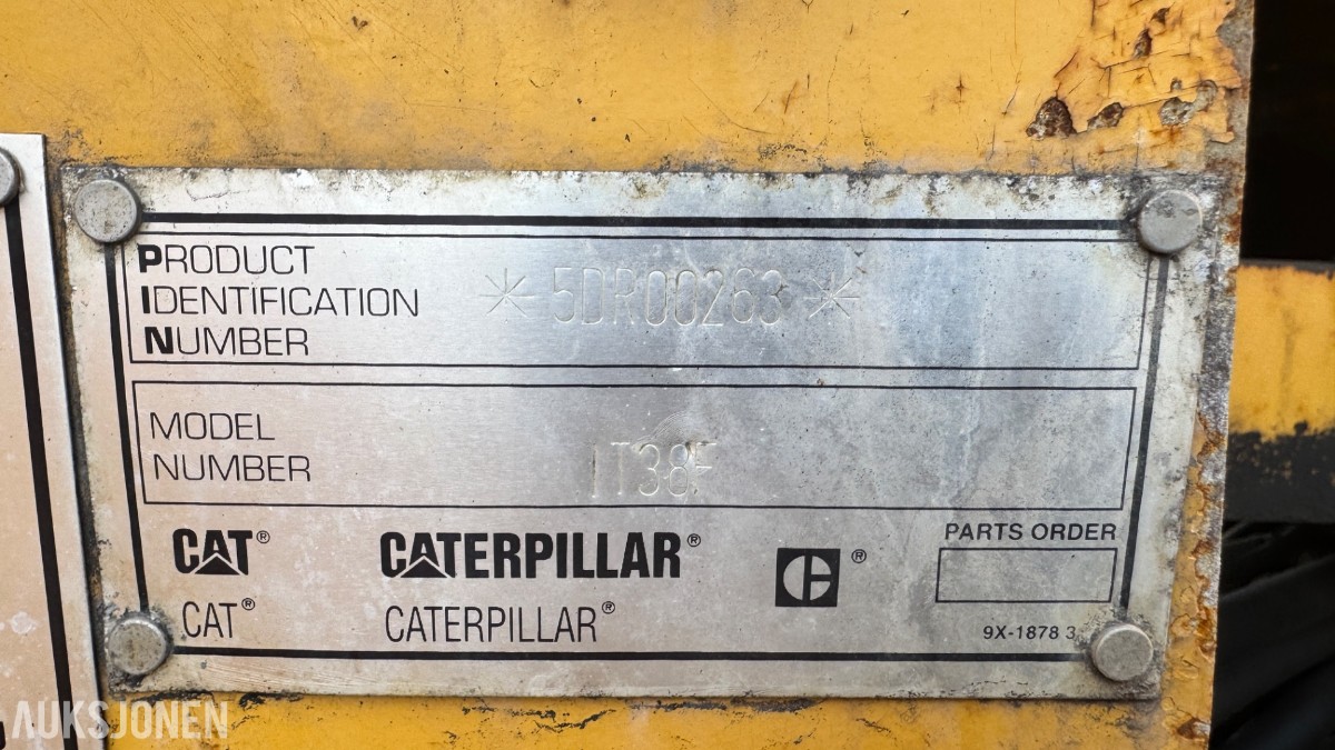 1996 Caterpillar IT38F hjullaster – reparasjonsobjekt/delemaskin