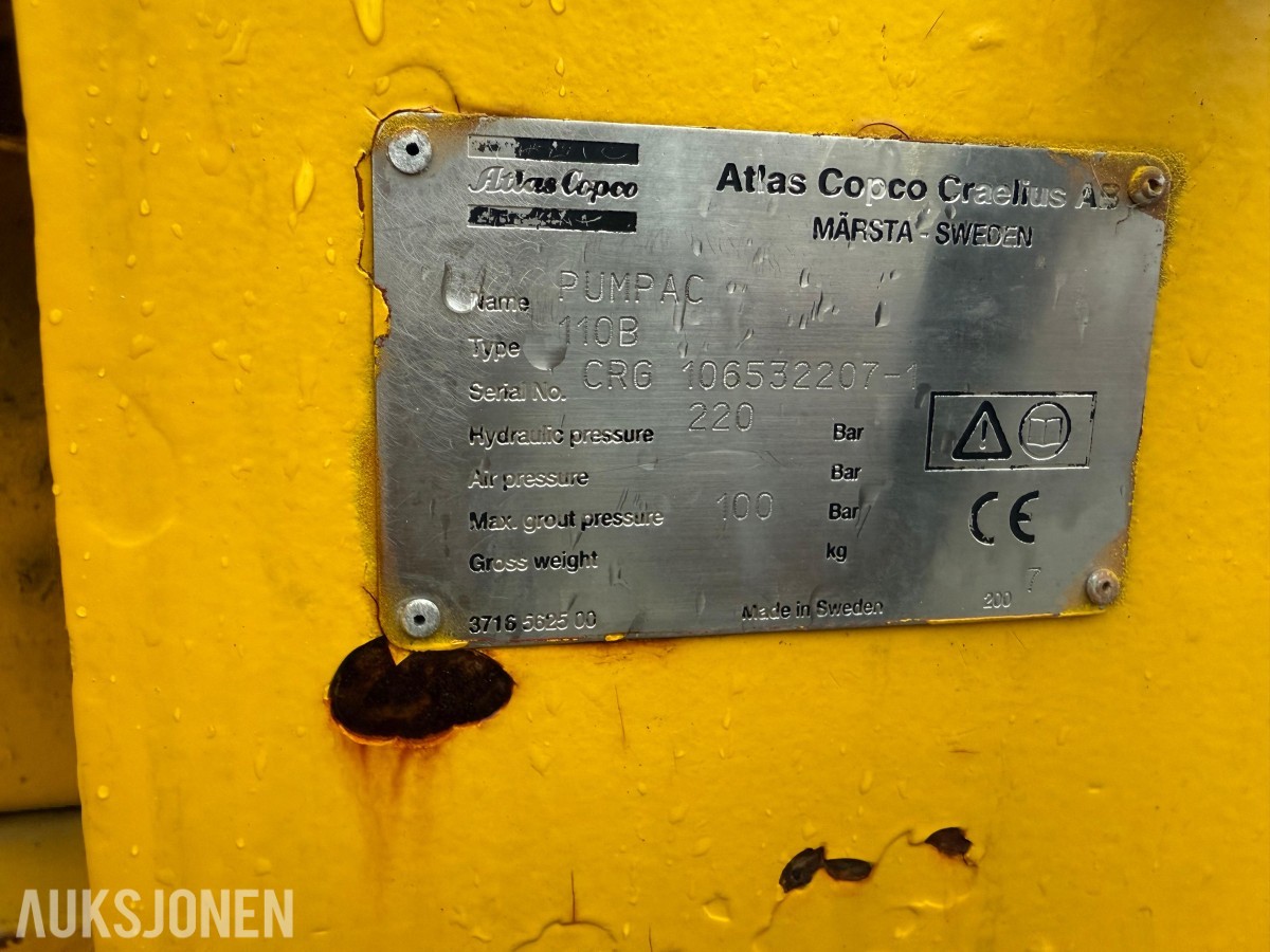 Atlas Copco Epiroc injeksjonsrigg