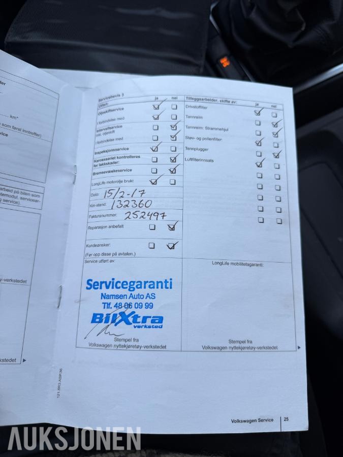 2012 Volkswagen Amarok 2.0 122hk 4Motion 5-seter Servicehistorikk