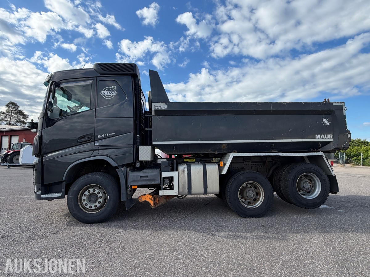2017 Volvo FH540 Tippbil - EURO6 - Servicehistorikk - EU godkjent - 544873 km - 6x4