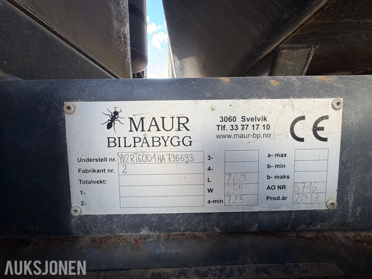 2017 Volvo FH540 Tippbil - EURO6 - Servicehistorikk - EU godkjent - 544873 km - 6x4