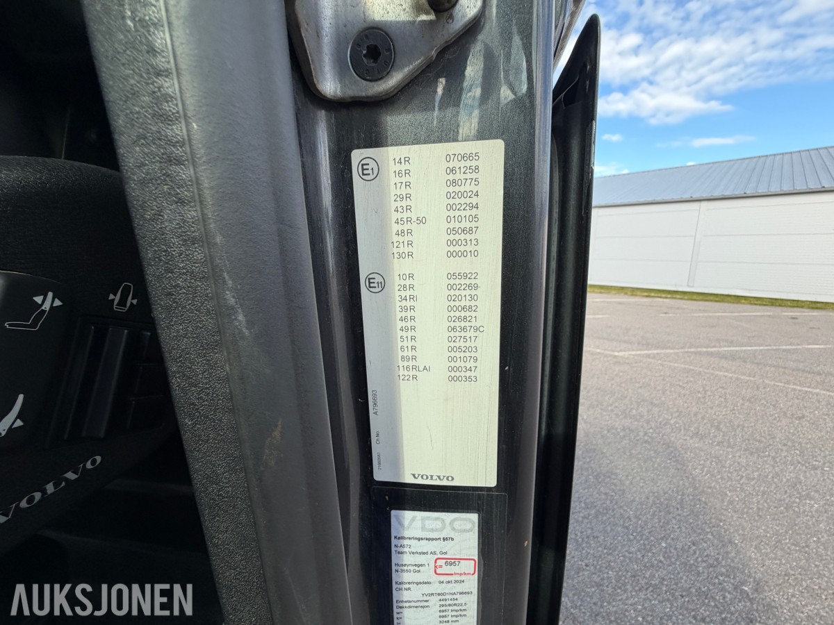 2017 Volvo FH540 Tippbil - EURO6 - Servicehistorikk - EU godkjent - 544873 km - 6x4