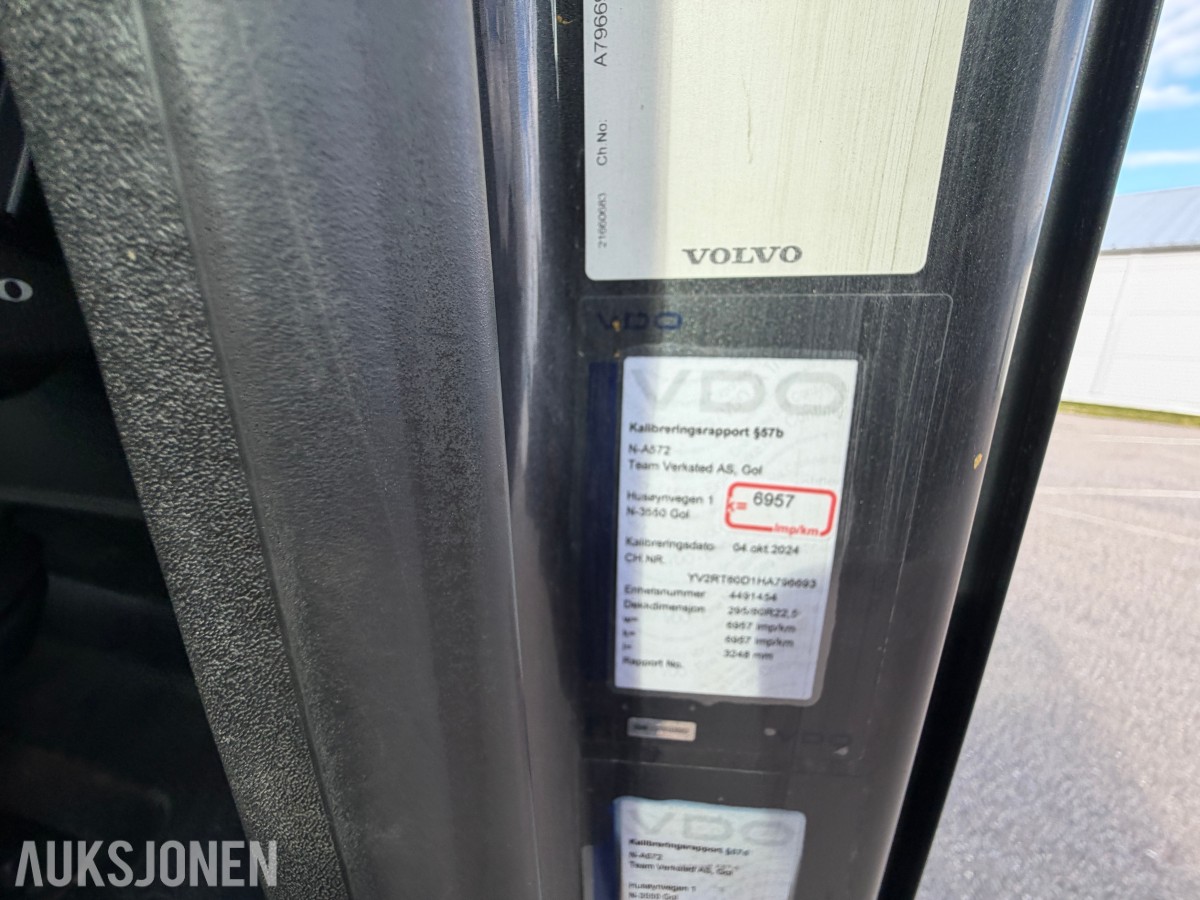 2017 Volvo FH540 Tippbil - EURO6 - Servicehistorikk - EU godkjent - 544873 km - 6x4