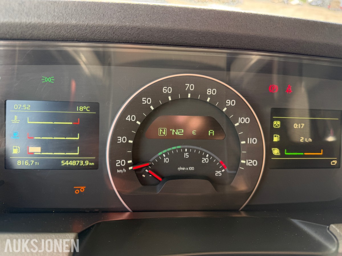 2017 Volvo FH540 Tippbil - EURO6 - Servicehistorikk - EU godkjent - 544873 km - 6x4