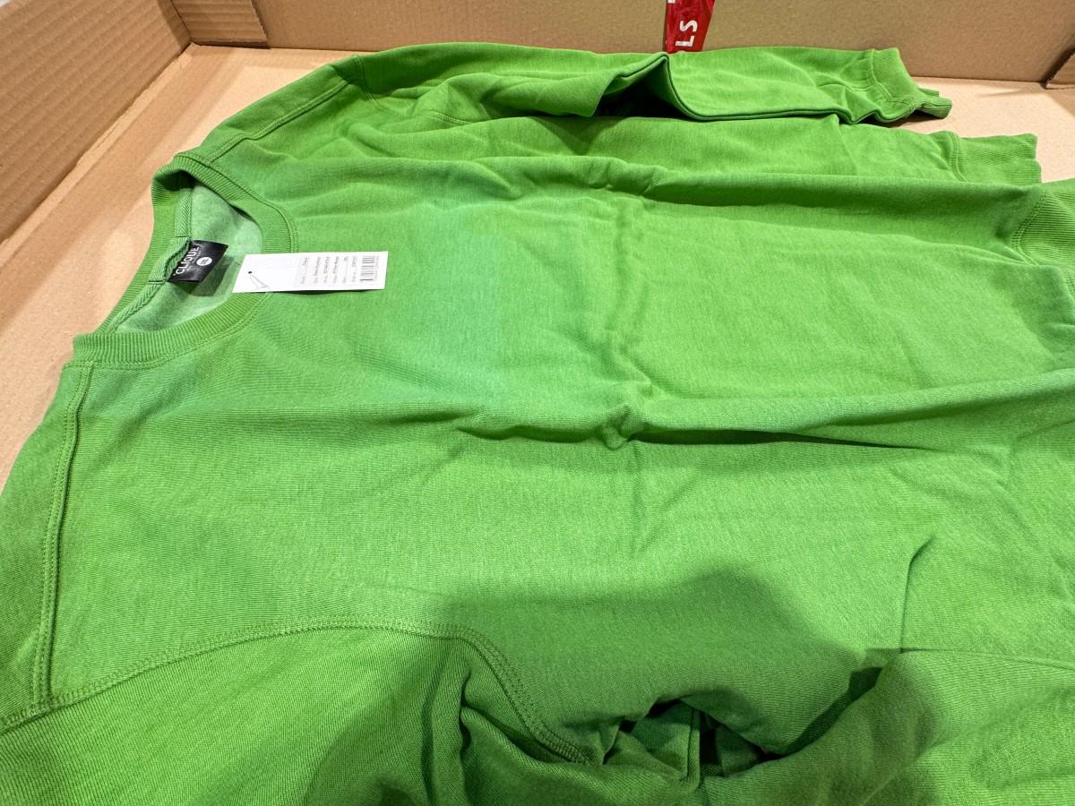 6 stk Clique Classic Roundneck gensere i størrelse 3XL – Green Melange