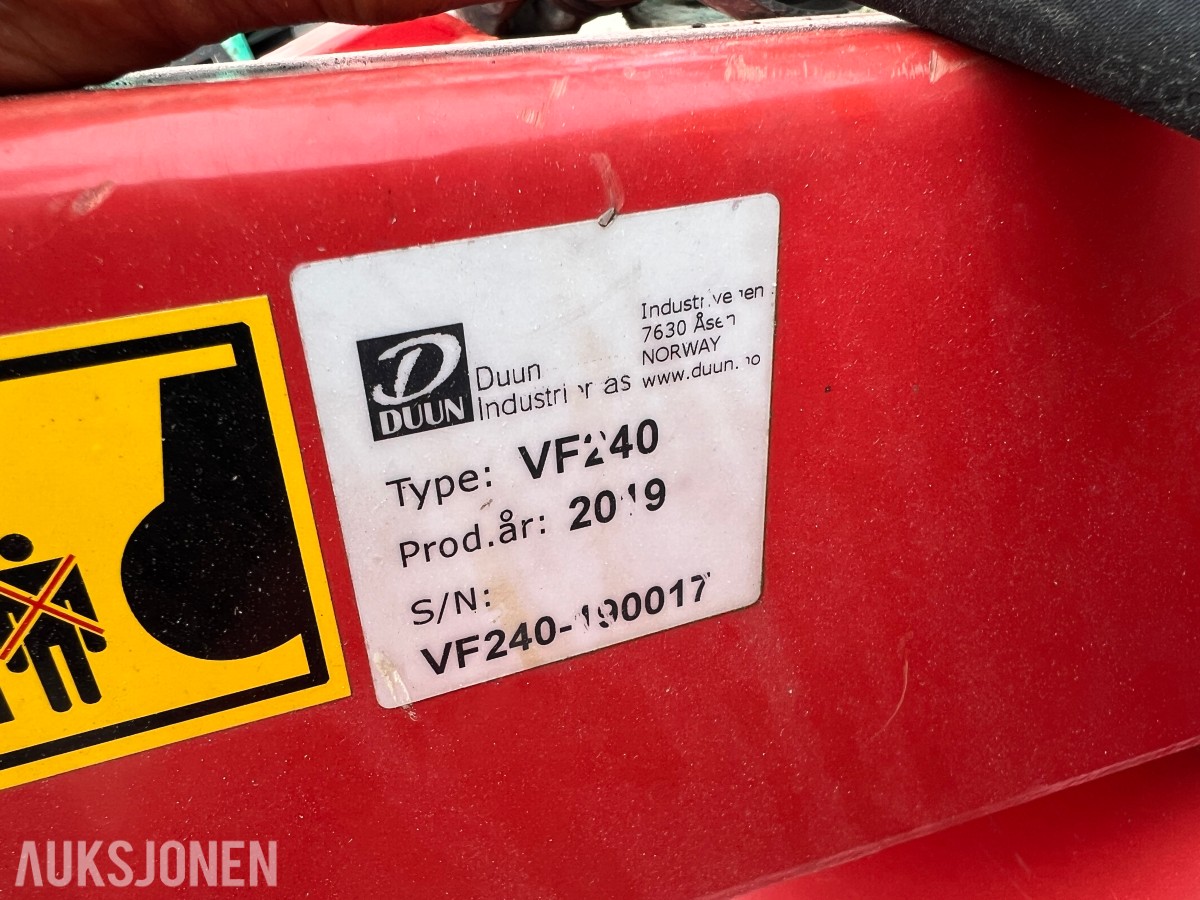 2019 Duun VF240 Snøfres - Hydr Sving - Hydr. Nedbrekk