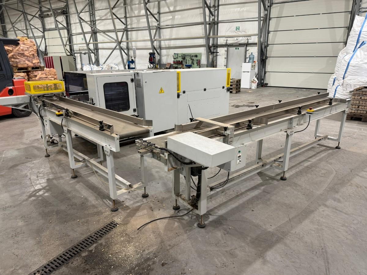 2023 Komplett industrielt krympepakkeanlegg / transportbånd / rullebane / 16 pakker plast
