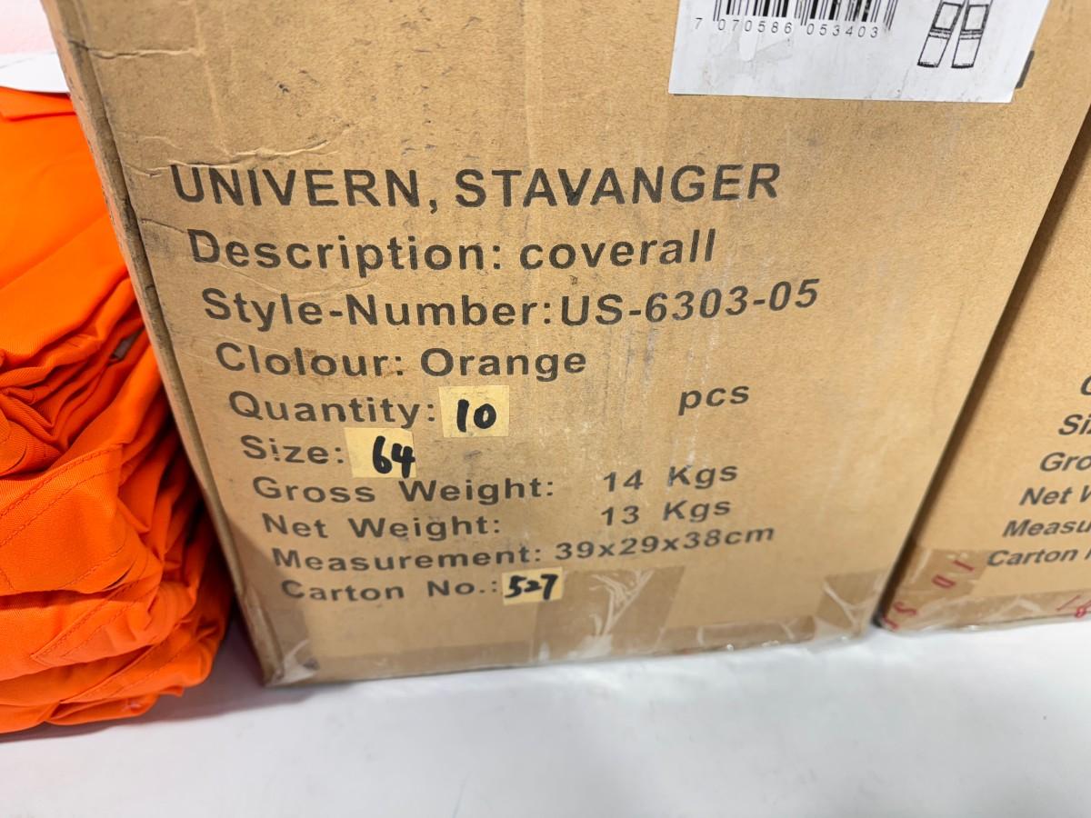 35 stk Univern kjeledresser flammehemmende i størrelse 64 - US-6303-05