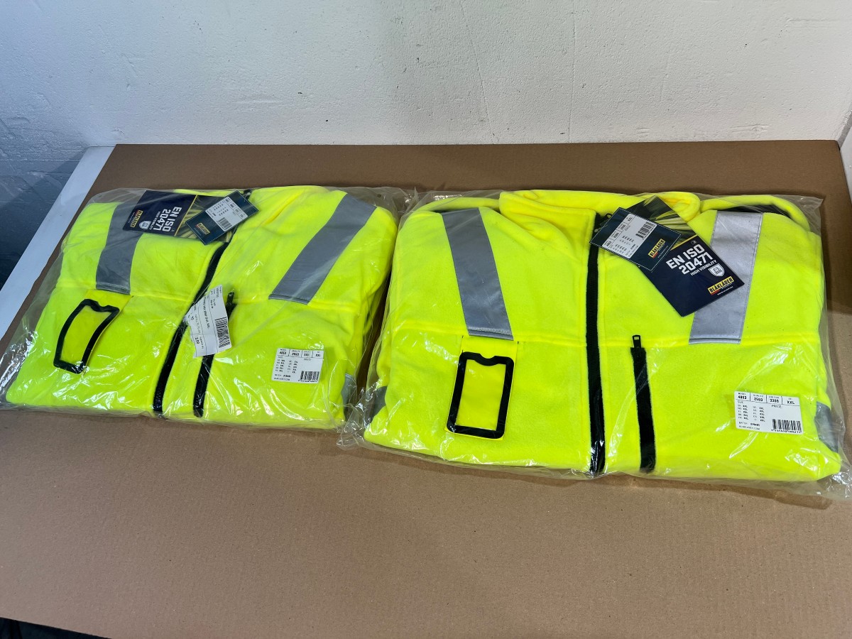 2 stk Blåkläder fleecejakke XXL High Visibility modell 4853