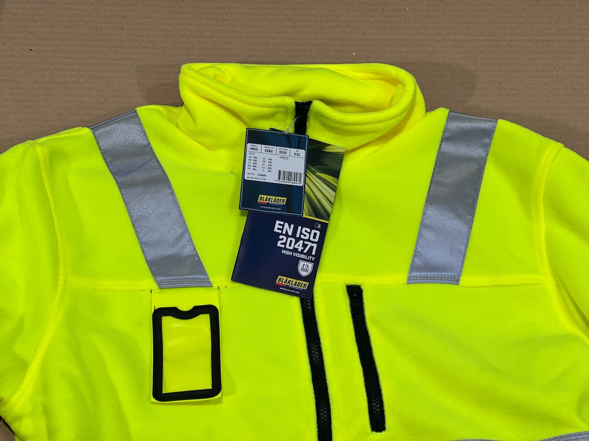2 stk Blåkläder fleecejakke XXL High Visibility modell 4853