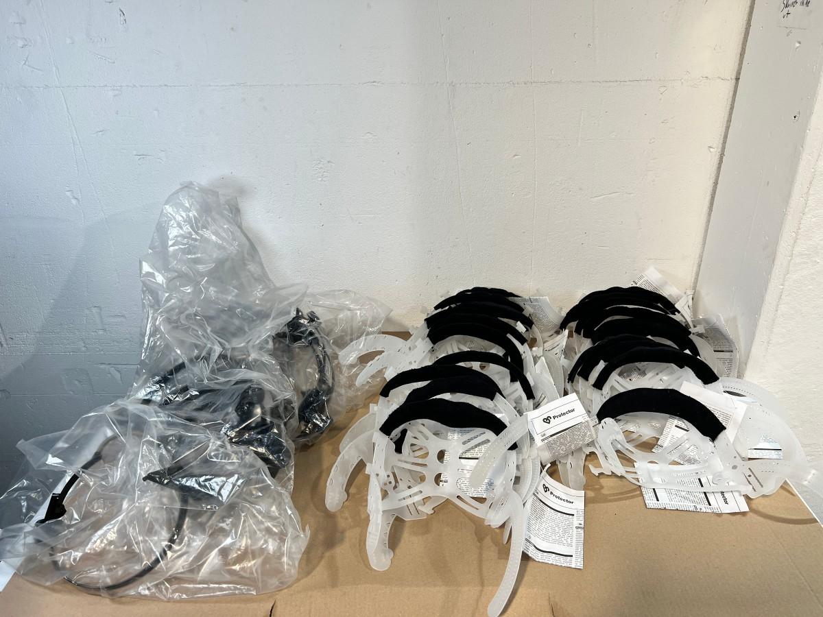 35 stk Protector hjelmoppheng og hodebånd/visirholdere