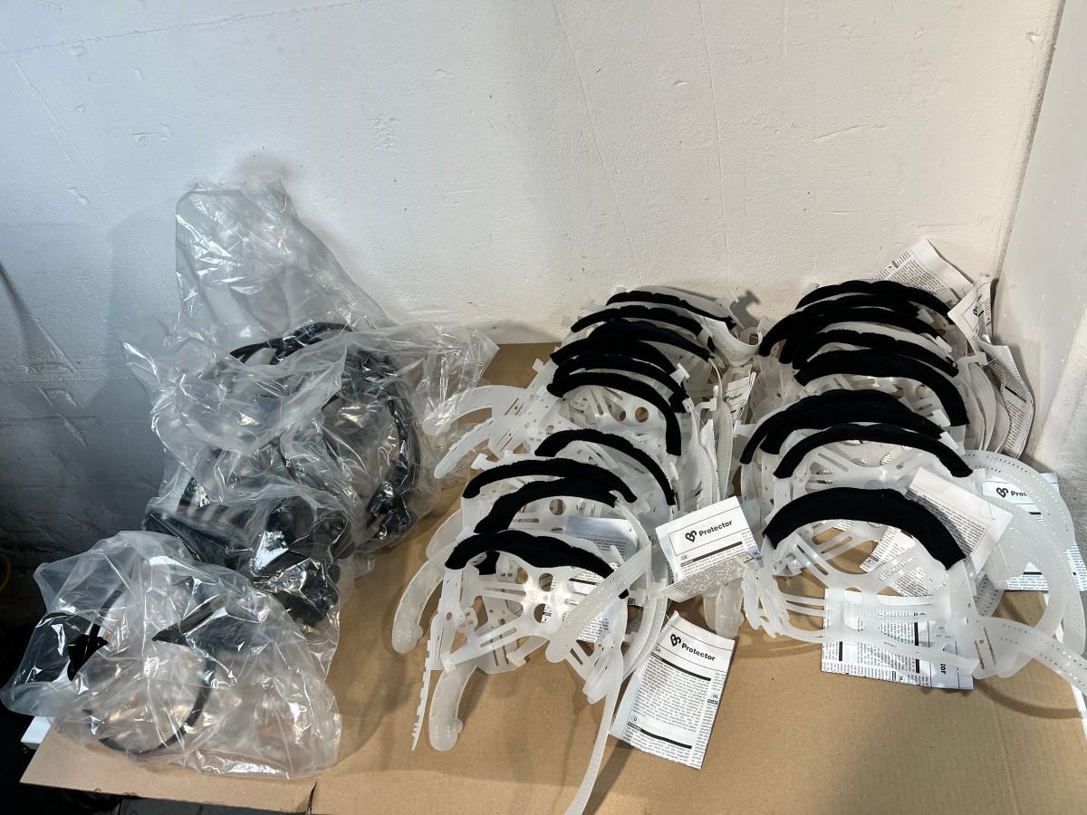 35 stk Protector hjelmoppheng og hodebånd/visirholdere