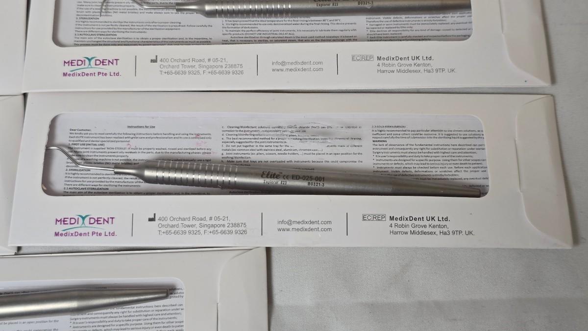 5 stk MedixDent Elite Explorer #23 ED-025-001 dentalinstrumenter