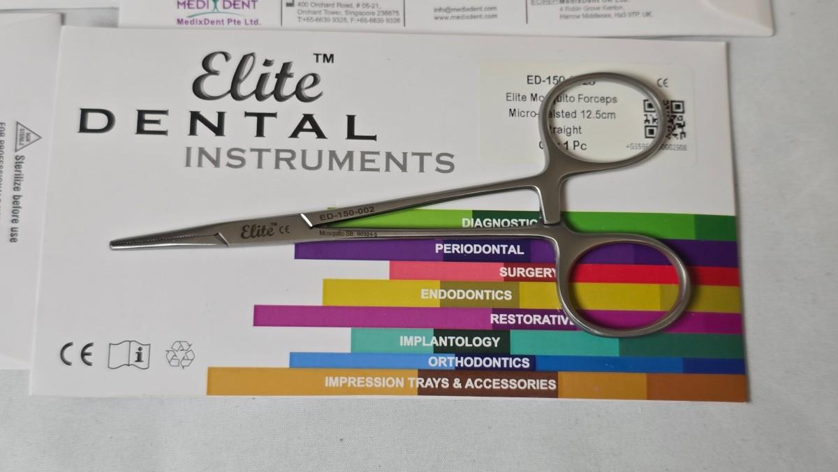 12 stk MedixDent Elite Micro-Halsted Mosquito Forceps 12,5 cm