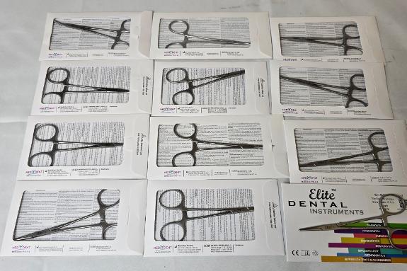 12 stk MedixDent Elite Micro-Halsted Mosquito Forceps 12,5 cm