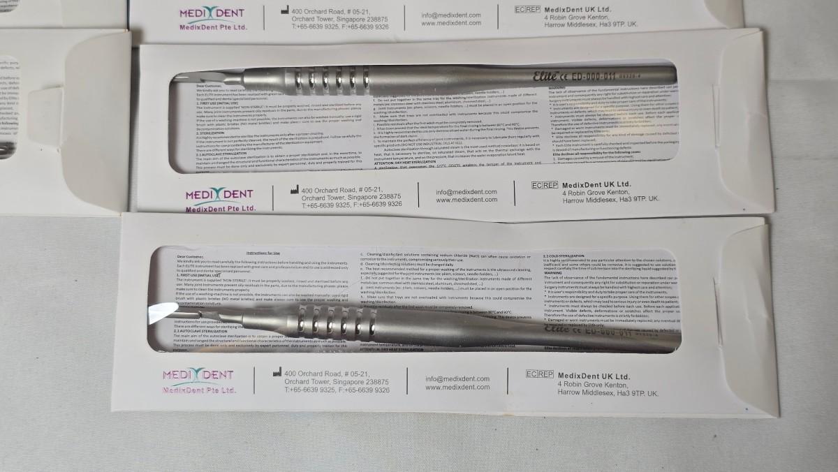 8 stk Elite ED-000-011 tannlegeinstrument - medixdent