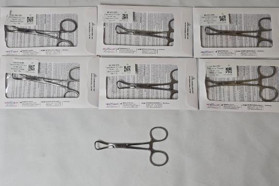7 stk MedixDent Elite Backhaus håndkleklemmer ED-150-038B