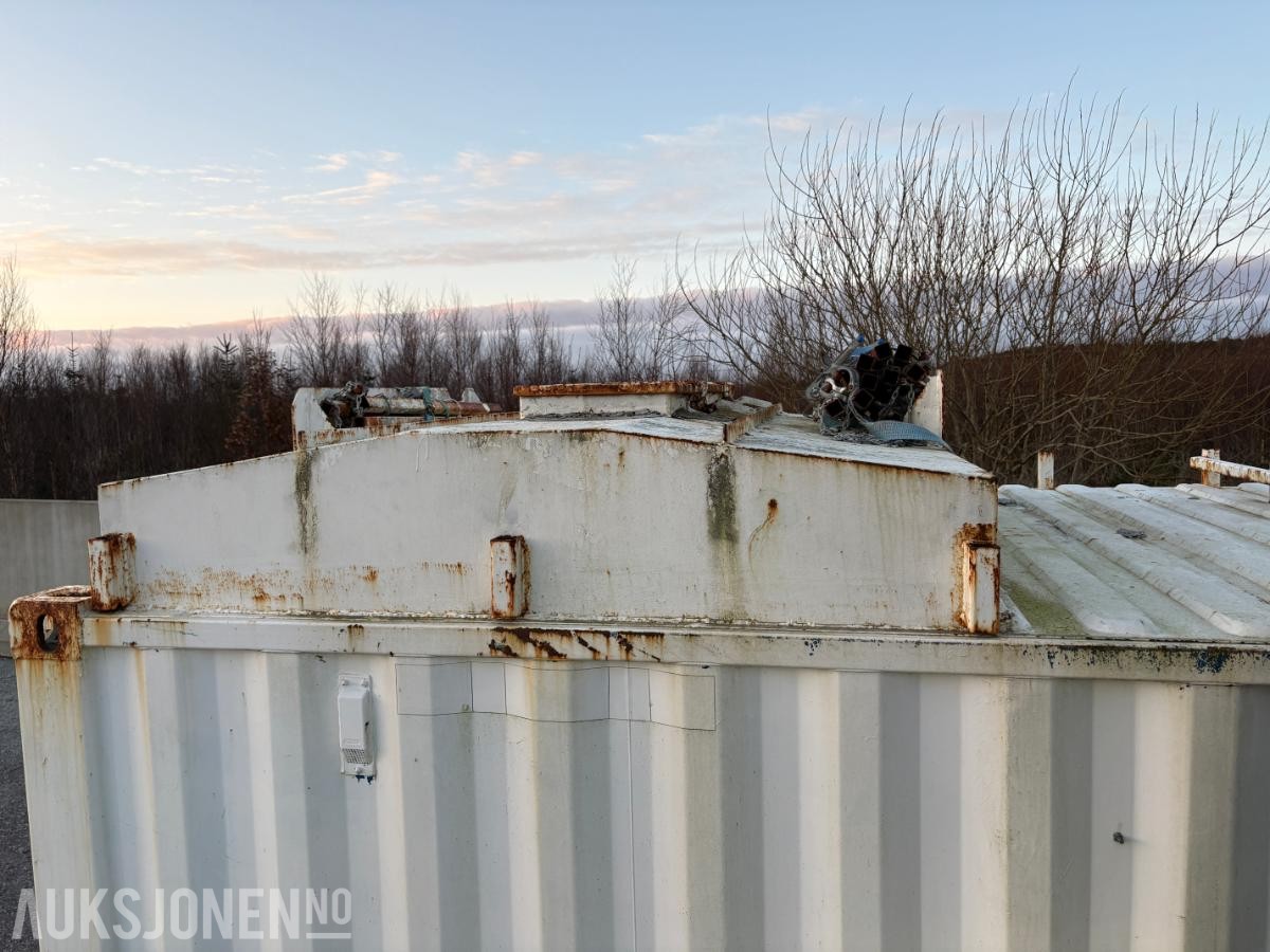 Blandeverk / Gyseanlegg m/ 2 stk. 20’ containere, silo og utstyr