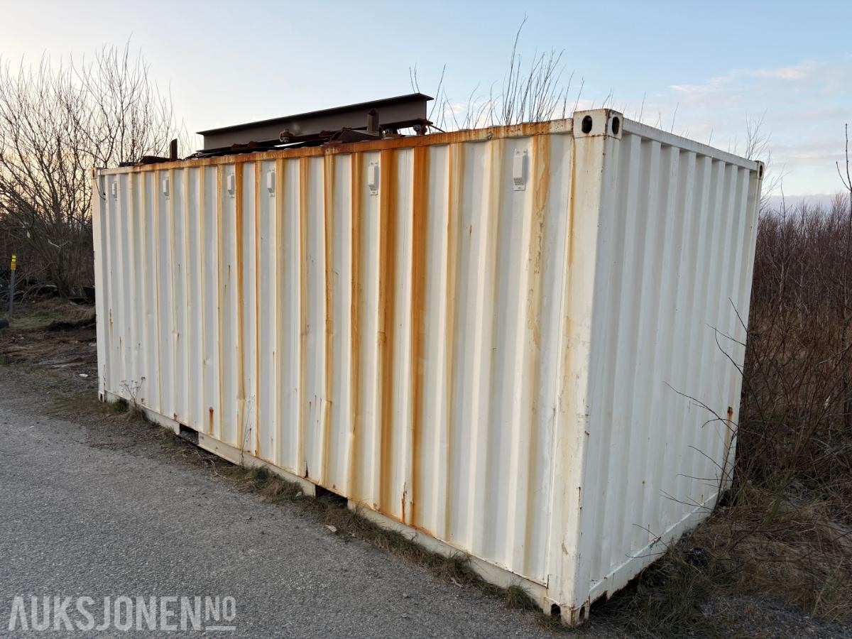 Blandeverk / Gyseanlegg m/ 2 stk. 20’ containere, silo og utstyr