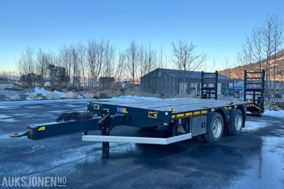 2019 NC Maskinhenger - tandem henger med kjørebruer - Maks nyttelast 10650 kg