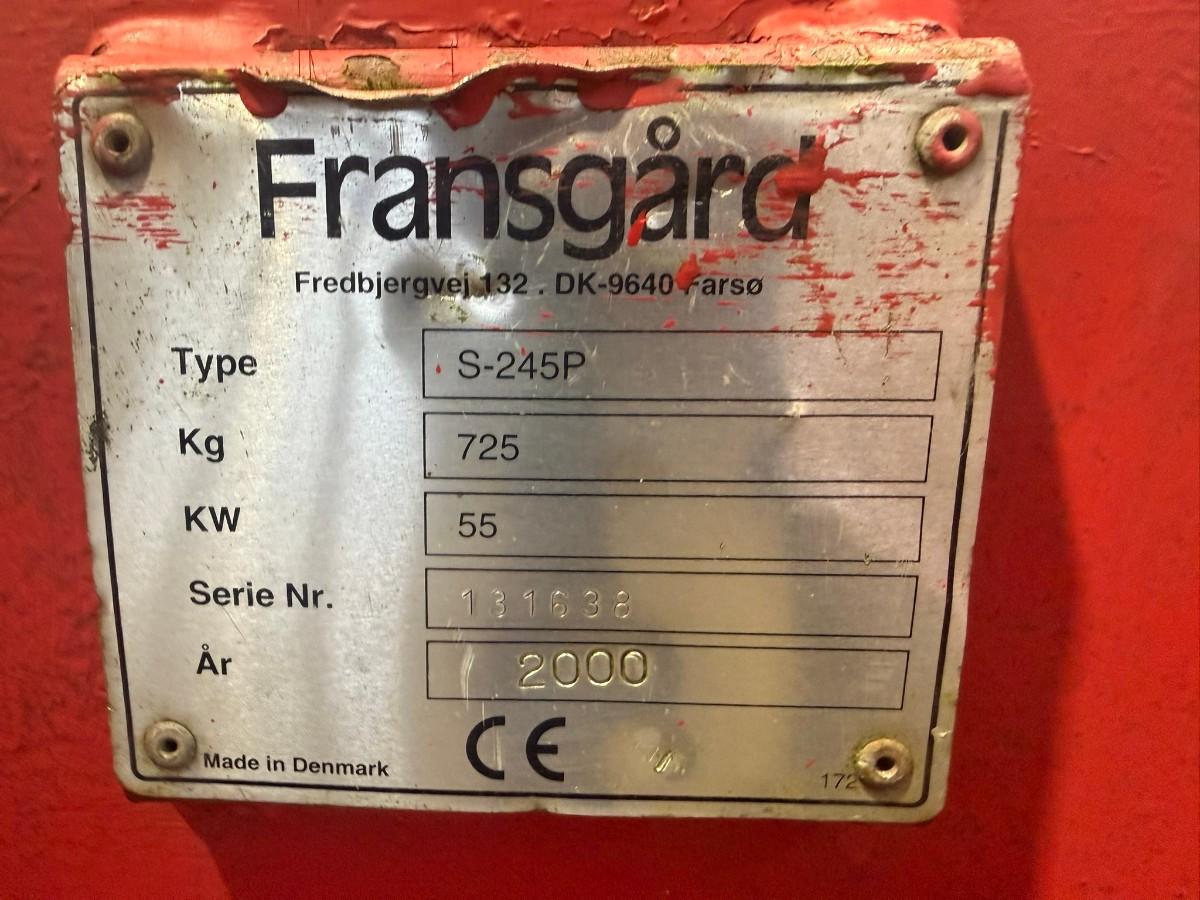 2000 Fransgård S-245P Snøfres / 245 cm /