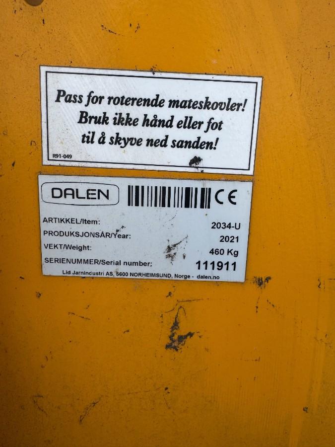 2021 Dalen 2034-U strøskuffe lite brukt