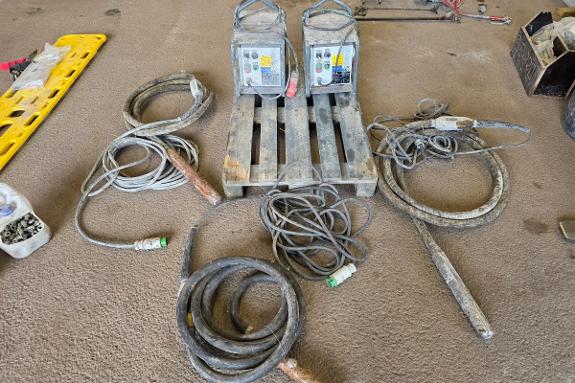 3 stk Wacker Neuson vibrostaver - 2 stk Wacker Neuson Frekvensomformere 