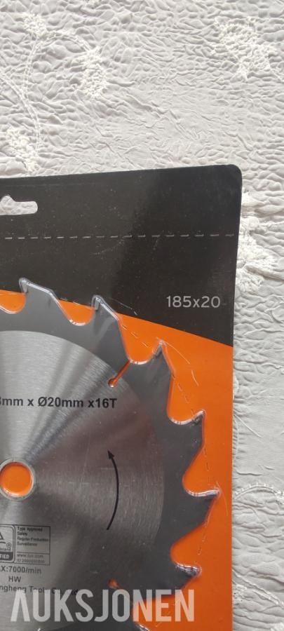 10stk Sirkelsagblader for tre 185x20mm, 16 tenner