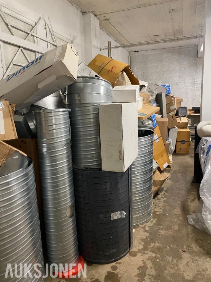 Stor parti ventilasjonsutstyr - Lindab, TROX, Swegon, Camfil m.fl