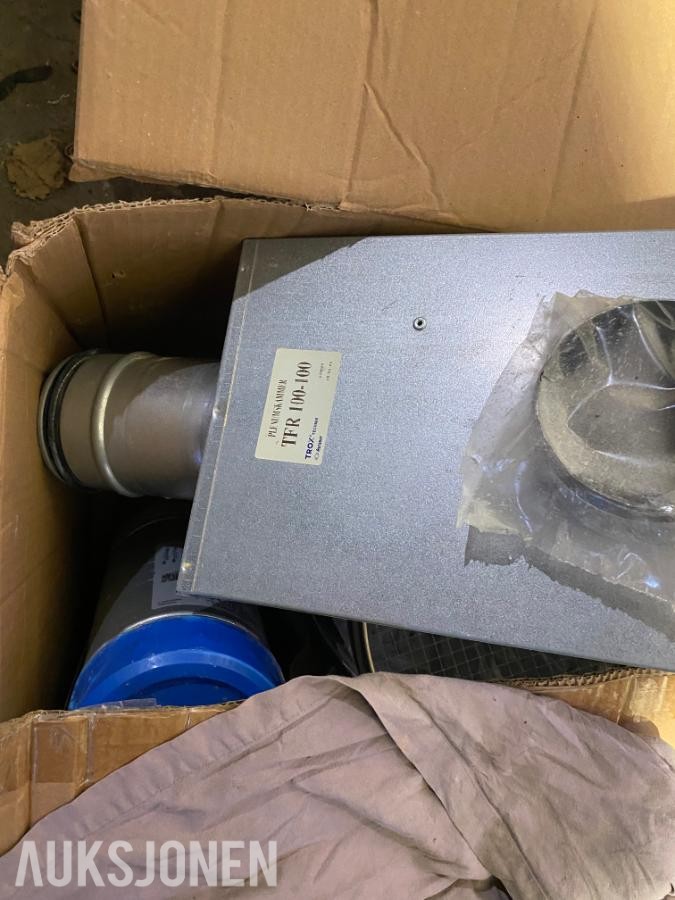 Stor parti ventilasjonsutstyr - Lindab, TROX, Swegon, Camfil m.fl