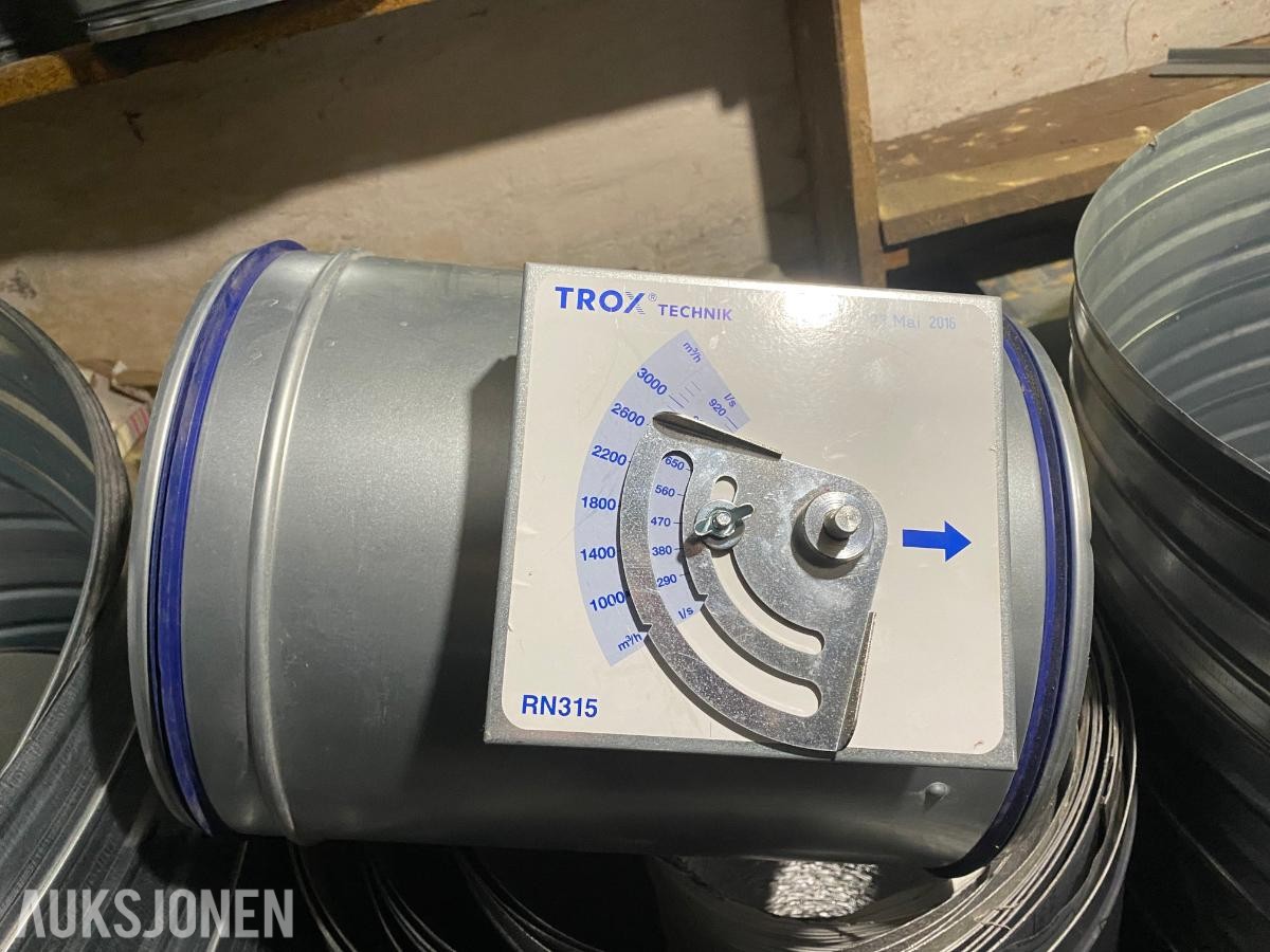 Stor parti ventilasjonsutstyr - Lindab, TROX, Swegon, Camfil m.fl
