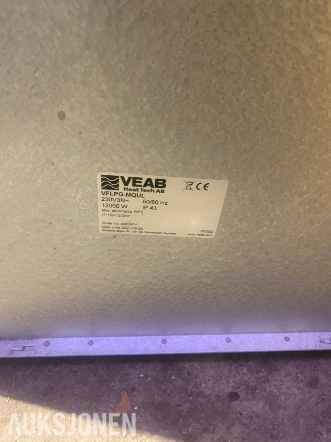 Stor parti ventilasjonsutstyr - Lindab, TROX, Swegon, Camfil m.fl