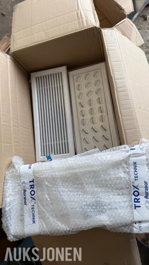 Stor parti ventilasjonsutstyr - Lindab, TROX, Swegon, Camfil m.fl