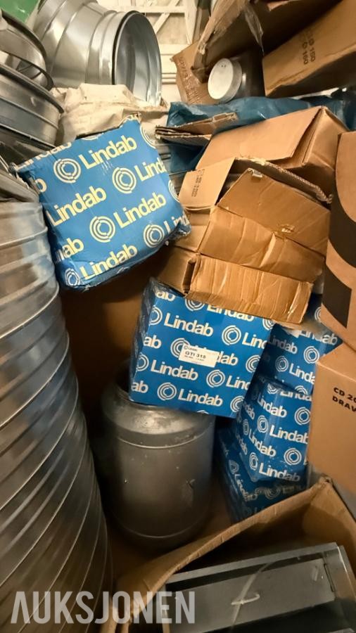 Stor parti ventilasjonsutstyr - Lindab, TROX, Swegon, Camfil m.fl