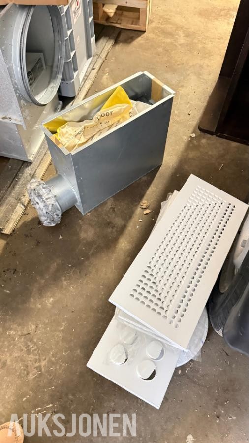 Stor parti ventilasjonsutstyr - Lindab, TROX, Swegon, Camfil m.fl