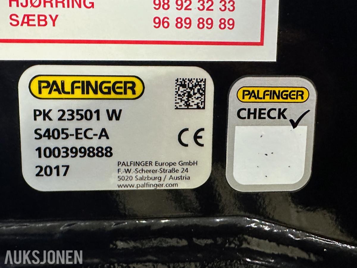 2017 PALFINGER PK 23501-W KRAN | HYDRAULISK UTSKYT 10,2 M | RRC | HPSC